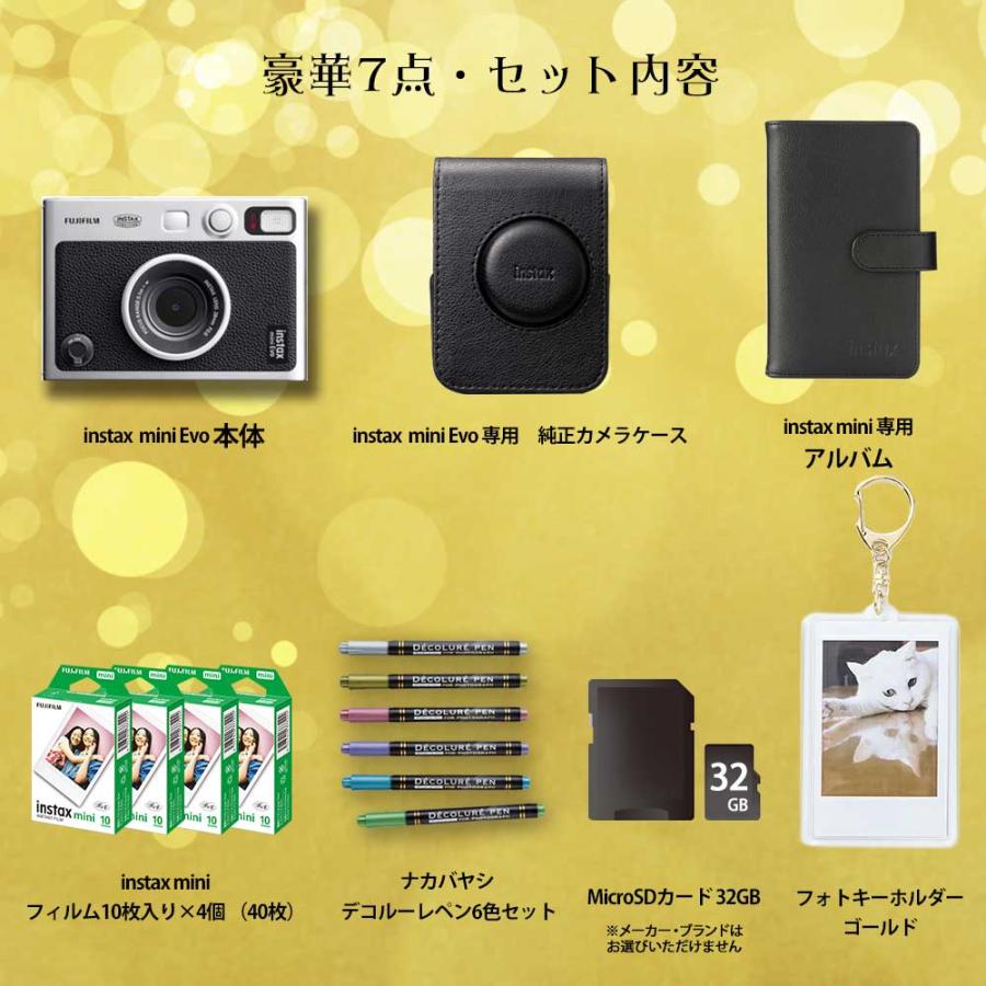 FUJIFILM チェキinstax mini Evo本体&カメラケース&付属品 チェキ 【専用ケース付き】チェキ INSTAX mini Evo GENTLE ROSE