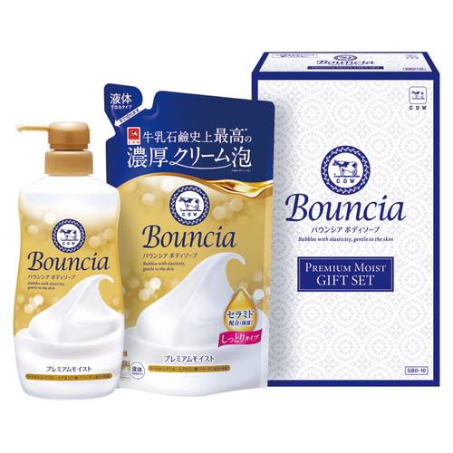 バウンシアボディーソープホワイトソープの香り&プレミアムモイスト24本セット 牛乳石鹸 バウンシア ボディソープ プレミアムモイストギフトセット