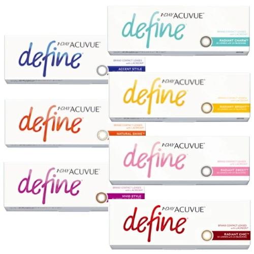 【ポスト投函発送】ワンデーアキュビューディファインモイスト 30枚入 2箱 一日使い捨て コンタクトレンズ アキビュー カラコン 処方箋不要 | 