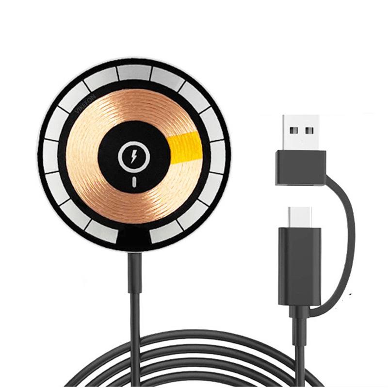 PD15W★ワイヤレスMagSafeマグセーフ充電器Qi充電USB Type-C★iPhone/android | 