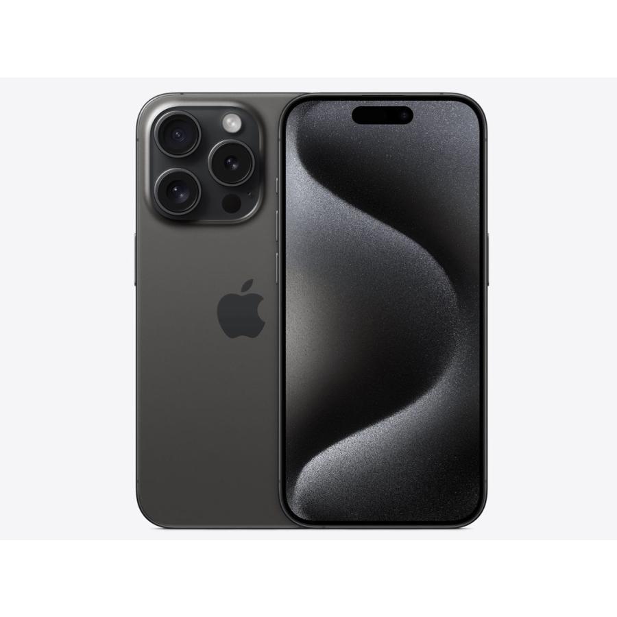 新品未開封 Apple iPhone15pro 128GB ブラックチタニウム MTU73J/A SIM 