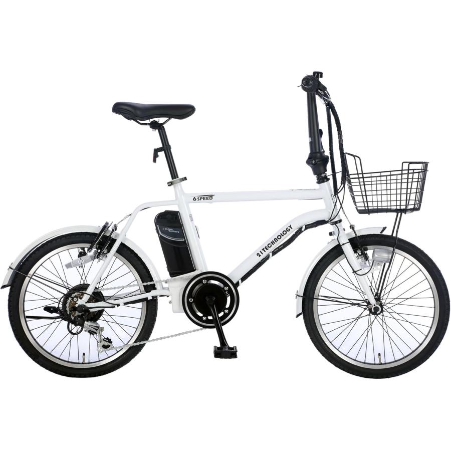折りたたみ電動アシスト自転車 21technology 20インチ 21Technology 緊急値下げ中 電動自転車 ノーパンクタイヤ 20