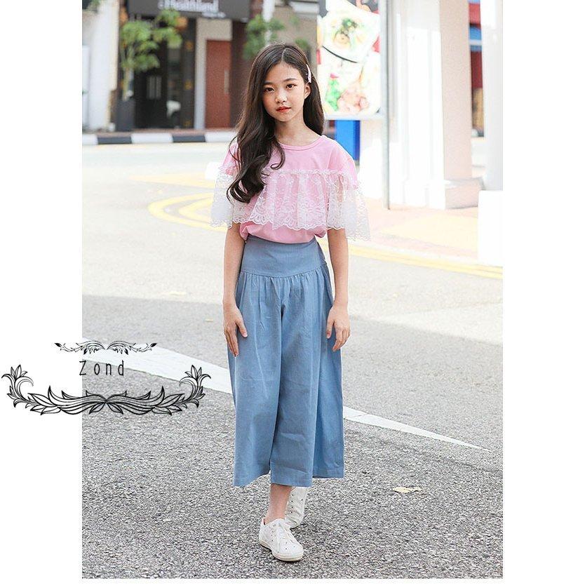 ワイドパンツ ガウチョパンツ 女の子 ロングパンツ ガウチョ スカーチョ キッズ服 ボトムス バッグゴム 夏着 ジュニア カジュアル 子供 ロング丈 旅行 通園 通学 最高級のスーパー