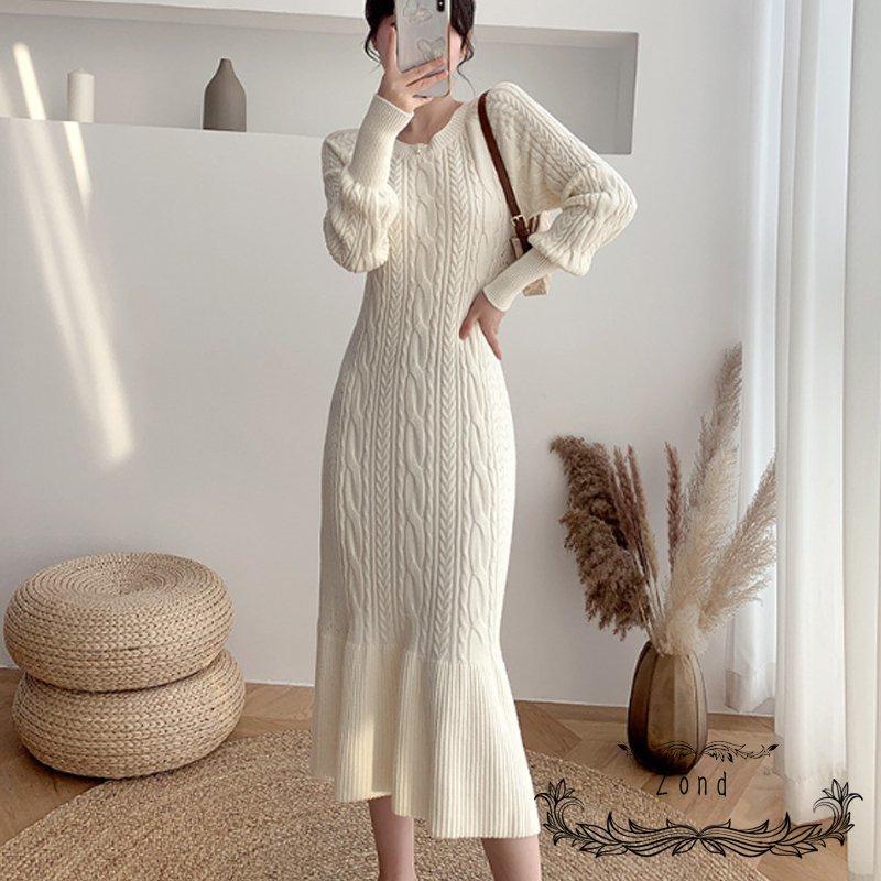 限定製作 おしゃれ ロング丈 長袖 プリーツ フリル レディース ニットワンピース カジュアル 代30代40代 秋冬 Ol 通勤 ワンピ 流行り ワンピース サイズ Xl Www Maketheleapcoaching Com