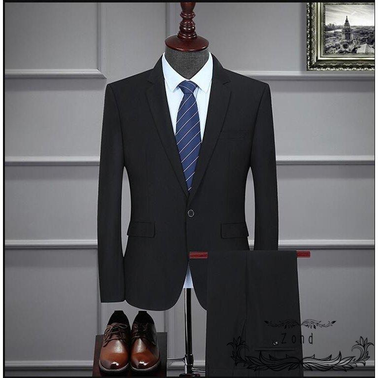 代引き手数料無料 2点セット ビジネススーツ 男性用 メンズスーツ セットアップ 上下 カジュアルスーツ メンズ フォーマル パーティー 結婚式 卒業式 入学式 仕事 大人 通勤 残りわずか 在庫限り超価格 Geschmack Org