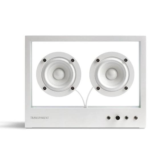 Small Transparent Speaker ホワイト TRANSPARENT SOUND SMALL SPEAKER（ホワイト）北欧デザイン透明