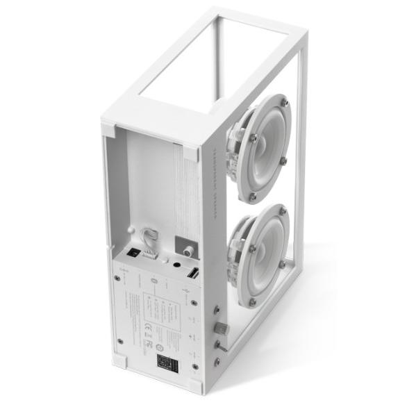 TRANSPARENT SOUND SMALL SPEAKER（ホワイト）北欧デザイン透明