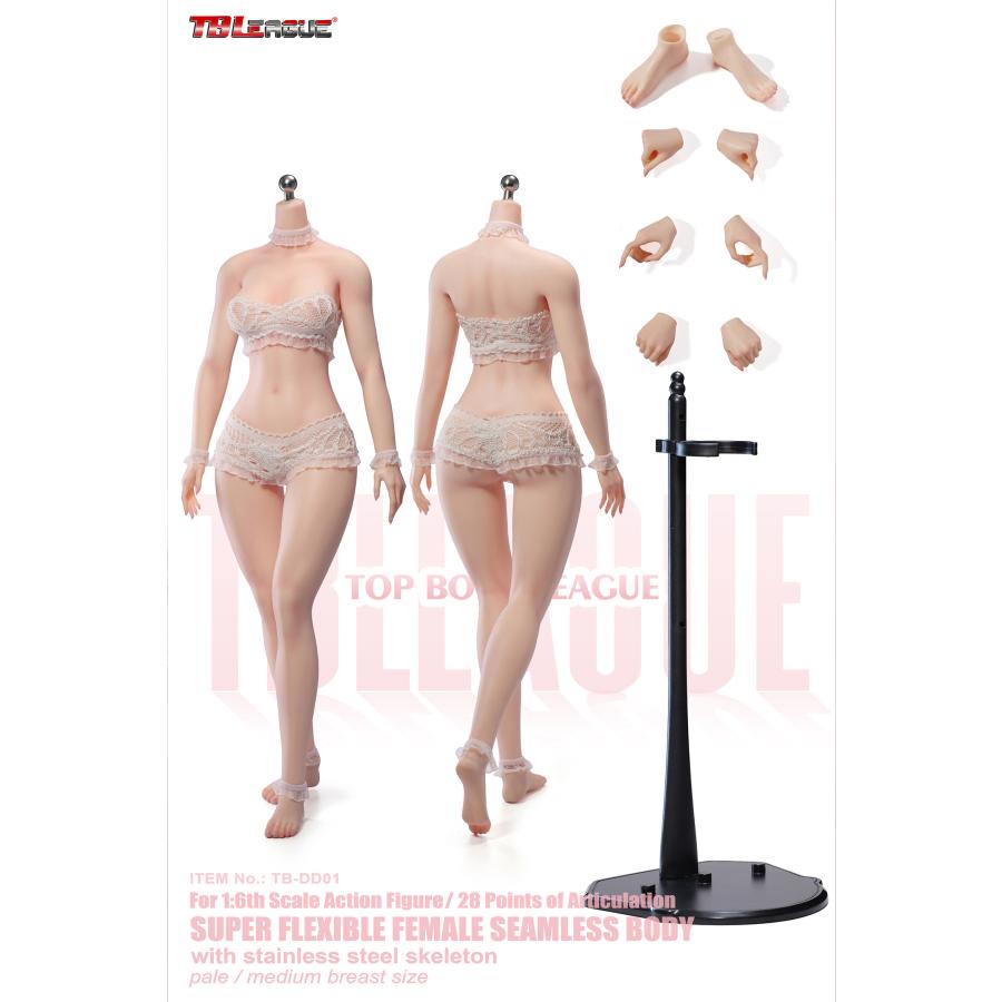 送料無料◇TBリーグ 1/6 スーパーフレキシブル 女性シームレスボディ