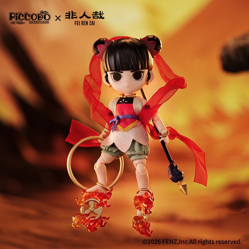 送料無料◆GENESIS PICCODO ACTION DOLL 非人哉(ひとにあらざるかな) なたく 赤綾Ver. 初回特典付き 【9月予約】_9