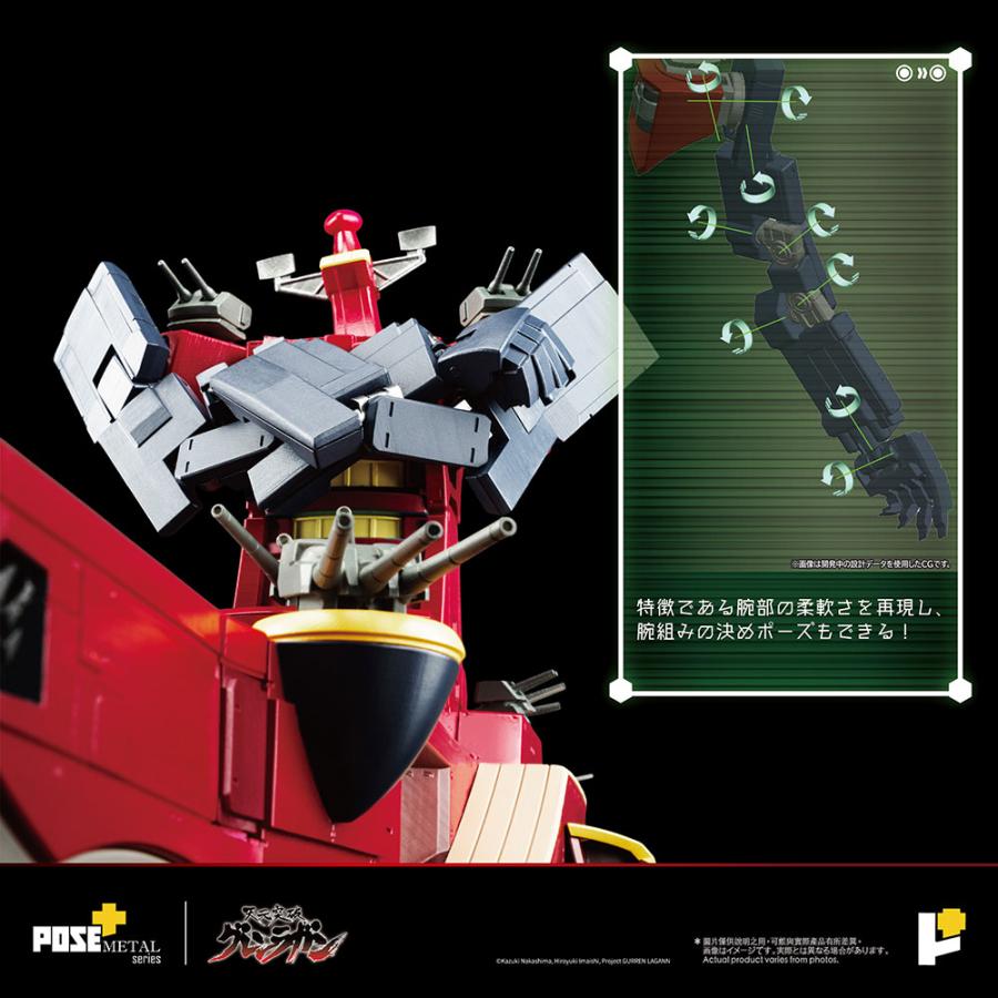 送料無料◆POSE＋ METALシリーズ 天元突破グレンラガン ダイグレン 初回特典付き AWAKEN STUDIO 【未定予約】の画像