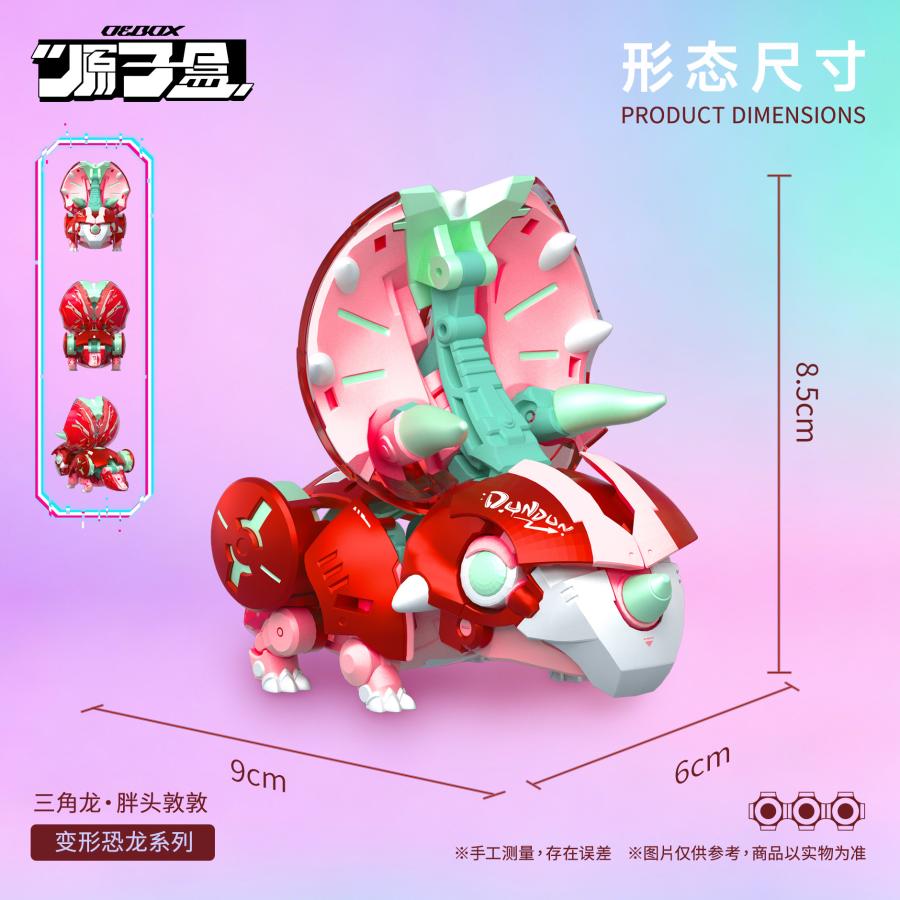 OEBOX(原子盒) YH1022 トリケラトプス ドゥンドゥン 変形可動玩具 【9