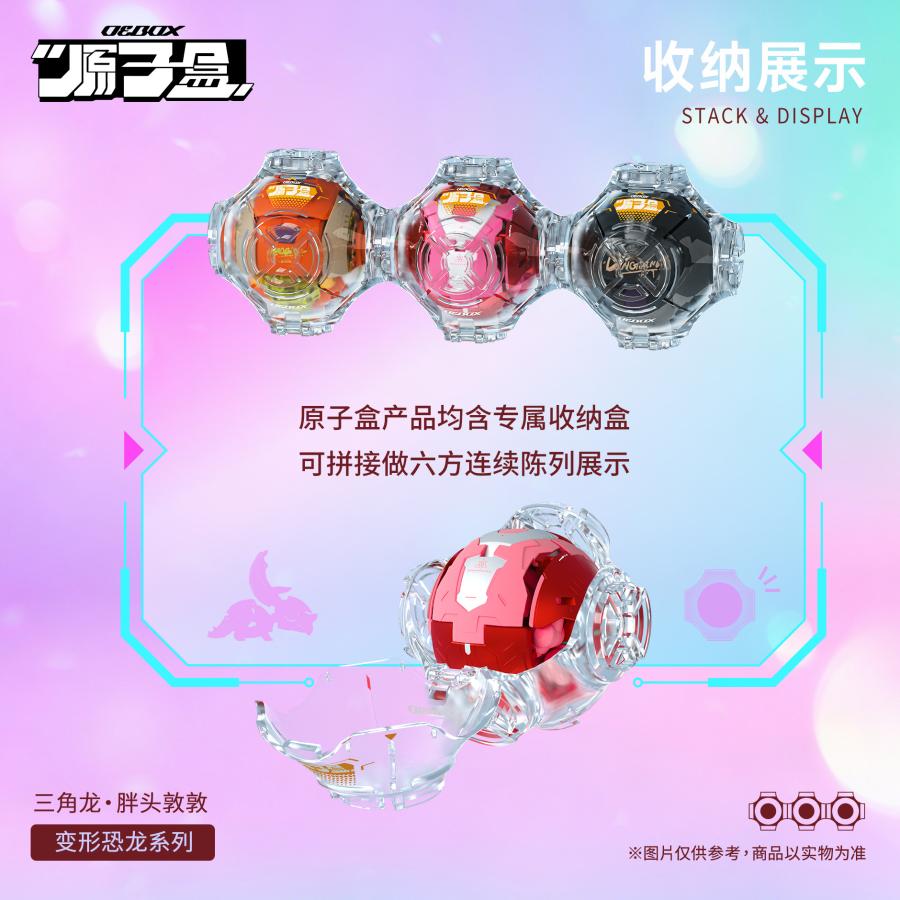 OEBOX(原子盒) YH1022 トリケラトプス ドゥンドゥン 変形可動玩具 【9