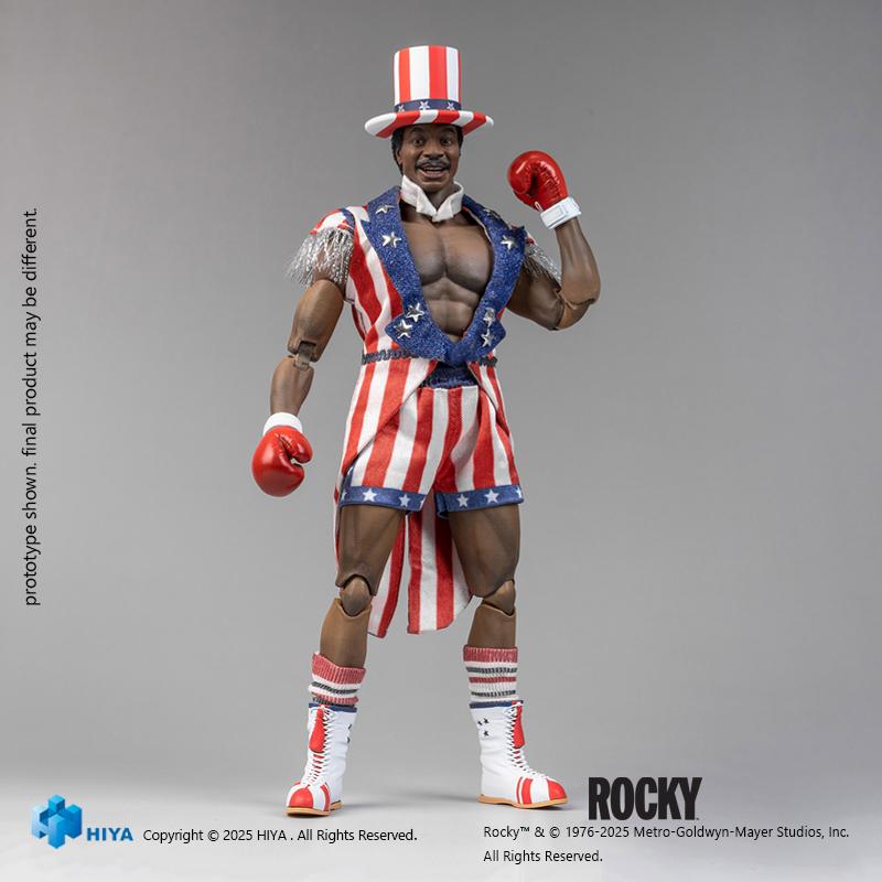送料無料◇ロッキー 1/12 アクションフィギュア アポロ・クリード