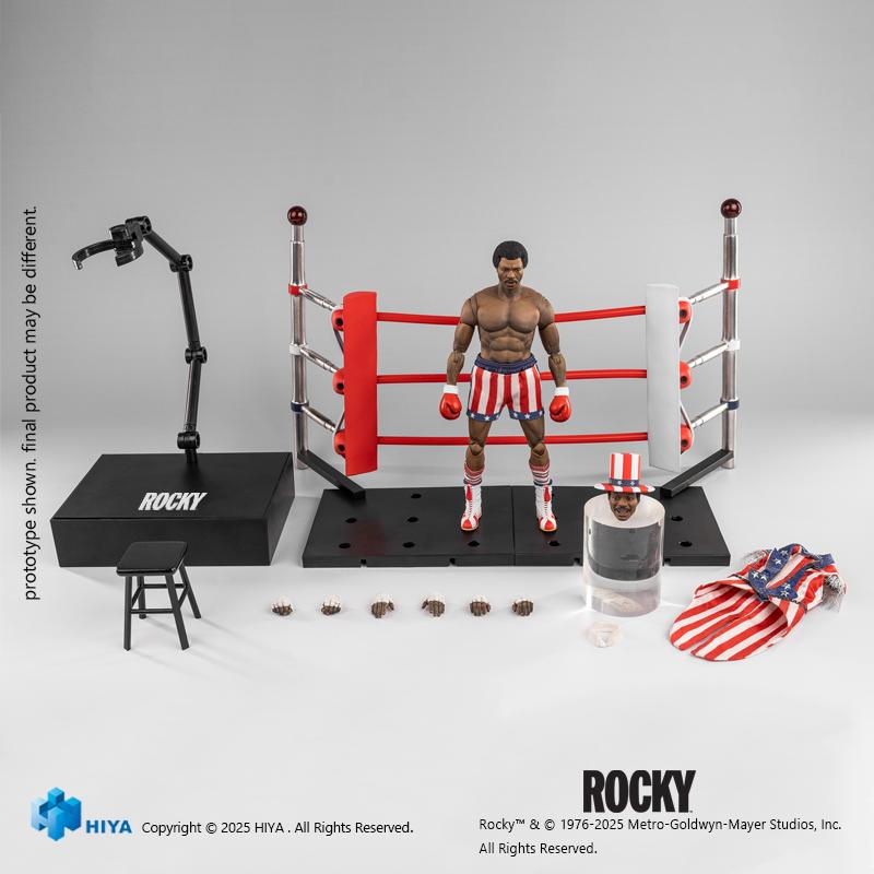 ホットトイズ ロッキー　アポロクリード 送料無料◇ロッキー 1/12 アクションフィギュア アポロ・クリード