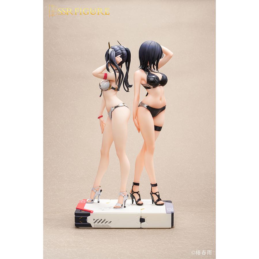 送料無料◆硬式水着女子 白羊丸子＆紺乃青 2体セット SSR FIGURE 1/6 フィギュア 【6月予約】の画像