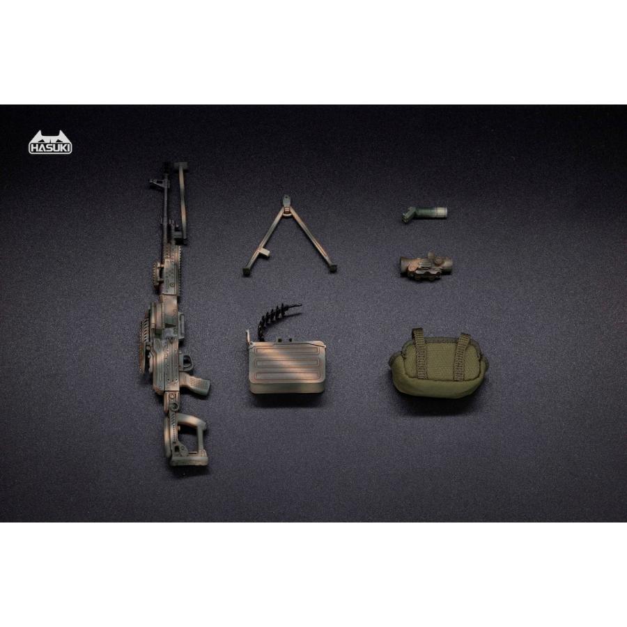 HASUKI 汎用機関銃セット ジャングルカモフラージュ 1/12 アクション