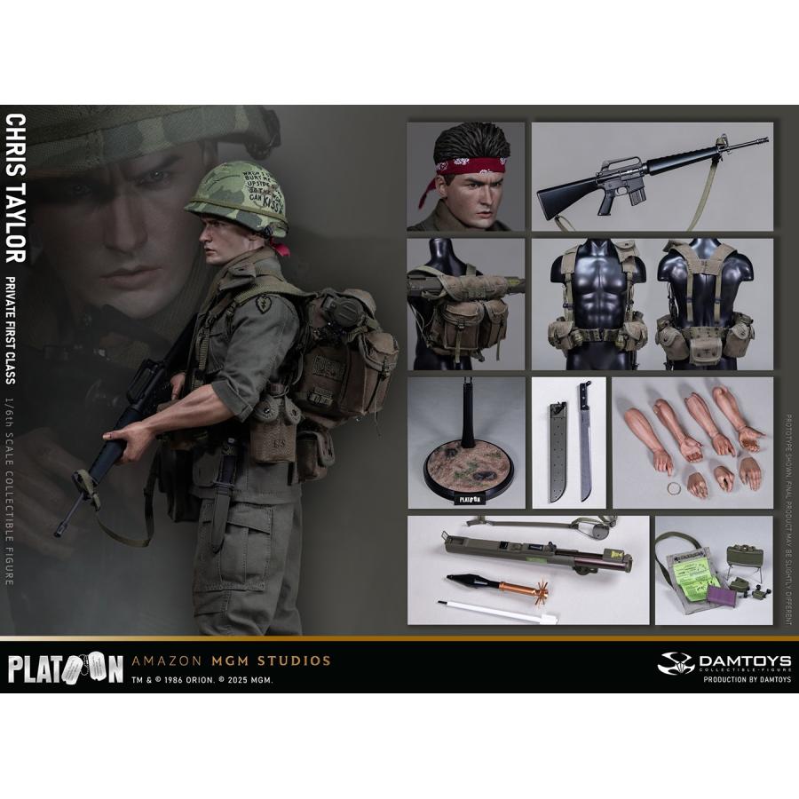 【新品未開封】プラトーン　クリス・テイラー　1/6フィギュア 送料無料◇(代引不可)ダムトイ 『プラトーン』 クリス・テイラー 1/6