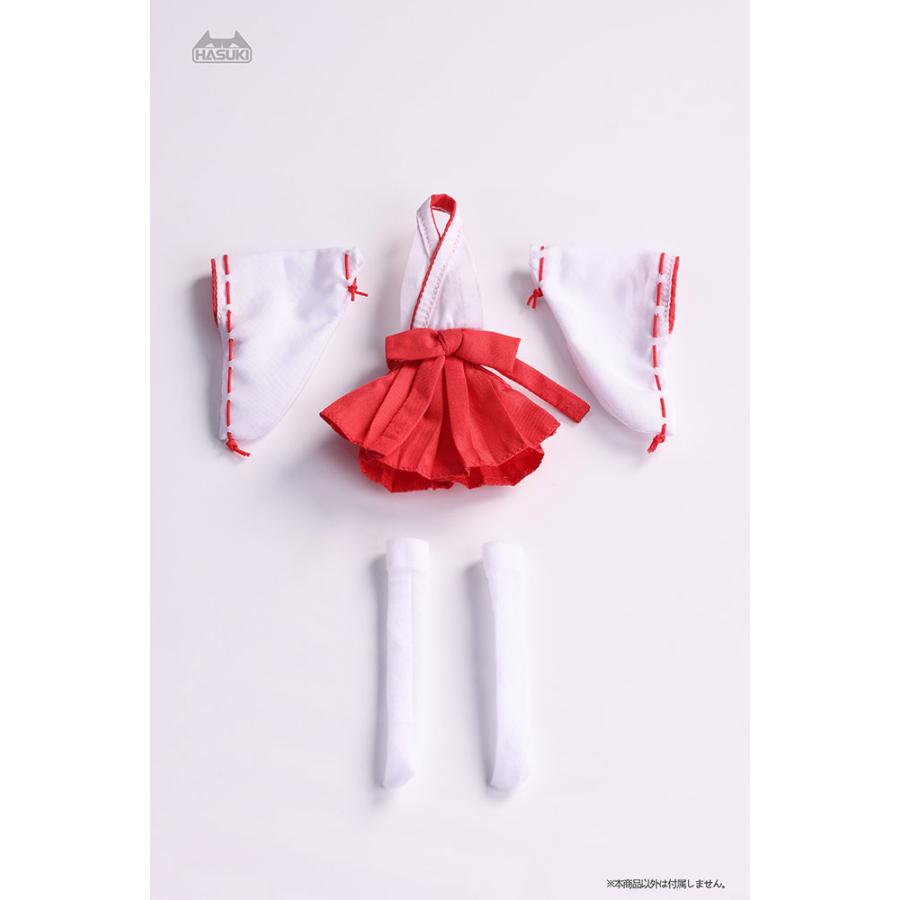 H13 BJD 1/4 ドール 衣装 巫女服　12点セット　衣装のみ　ハンドメイ HASUKI ドール用コスチューム CS019 巫女服セット (ドール用) 【5月