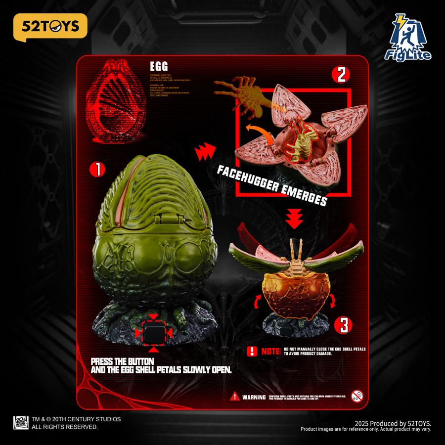 52TOYS FIGLITE エイリアン ゼノモーフエッグ フィギュア 【4月予約