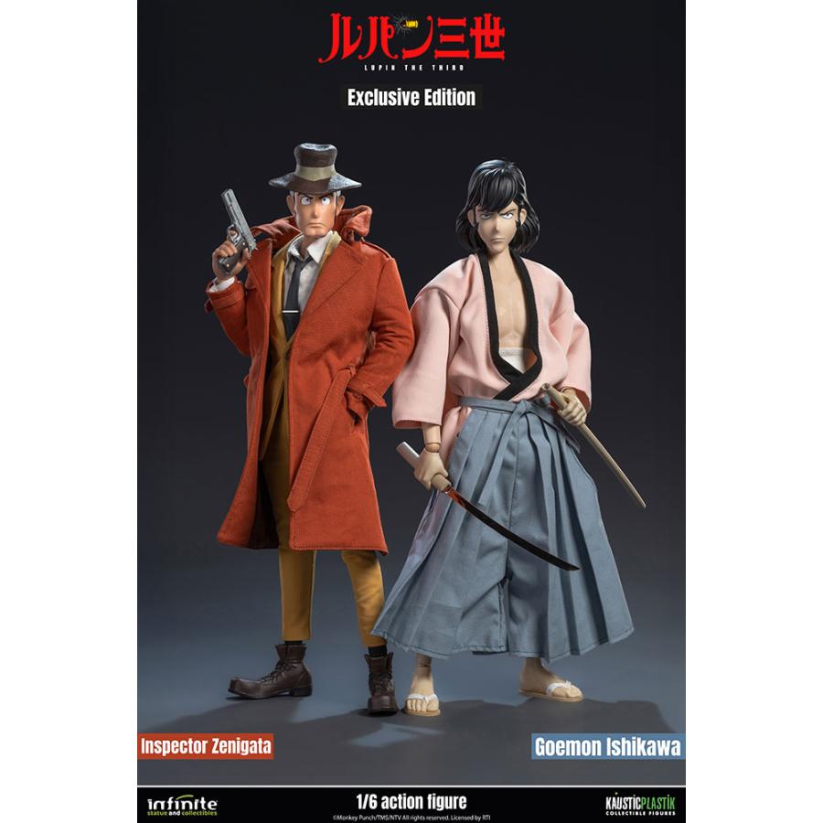 【5箱セット】鉄腕バーディー ソフビ 5/1スケール フィギュアモデル 送料無料◇(代引不可)ルパン三世 PART4 石川五ェ門＆銭形警部 1/6