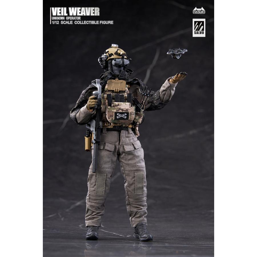 HASUKI 偵察強化キット 1/12 アクションフィギュア用 塗装済み完成品