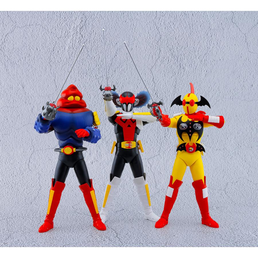 特撮ヒーローソフビ魂 アクマイザー3 3体セット ザビタン イビル ガブラ 送料無料◇特撮合金アクマイザー3 3種セット (ザビタン/イビル/ガブラ