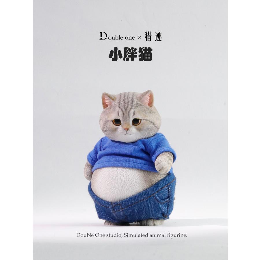 送料無料◇ダブルワン x リエジ 1/6 ぽっちゃりキャット サバトラ
