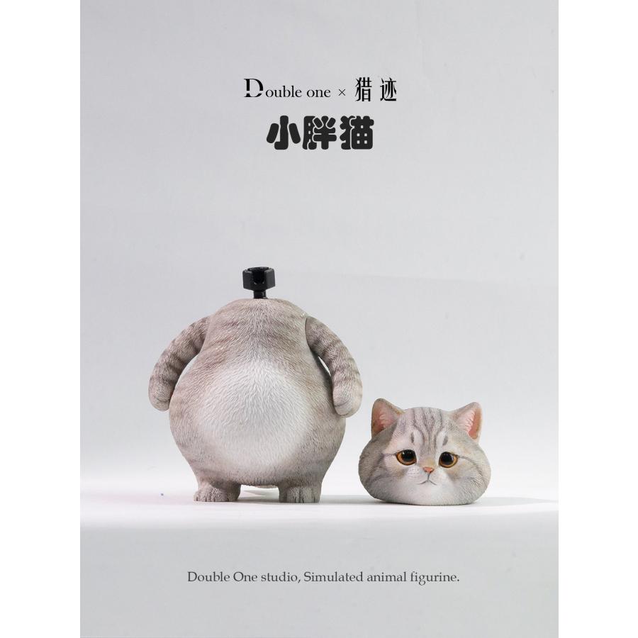 送料無料◇ダブルワン x リエジ 1/6 ぽっちゃりキャット サバトラ