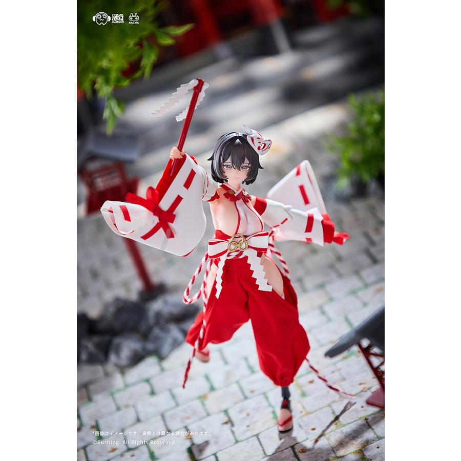 送料無料◇戦闘巫女 上藤桔梗 1/12 可動フィギュア 初回生産限定特典