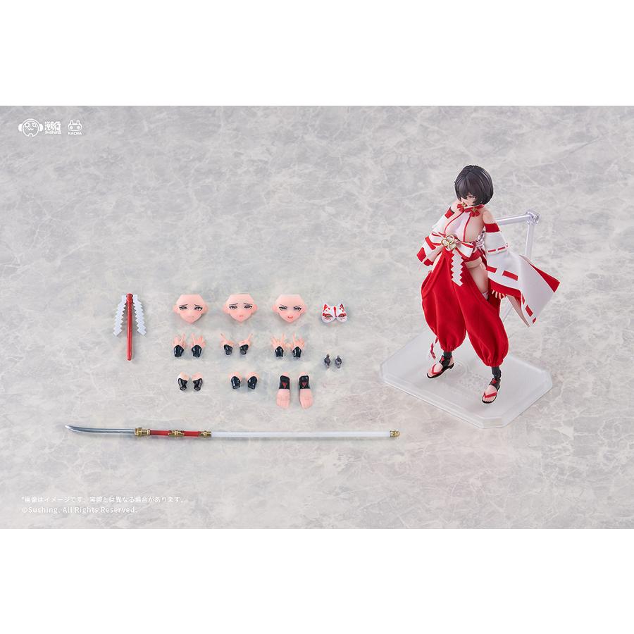送料無料◇戦闘巫女 上藤桔梗 1/12 可動フィギュア 初回生産限定特典