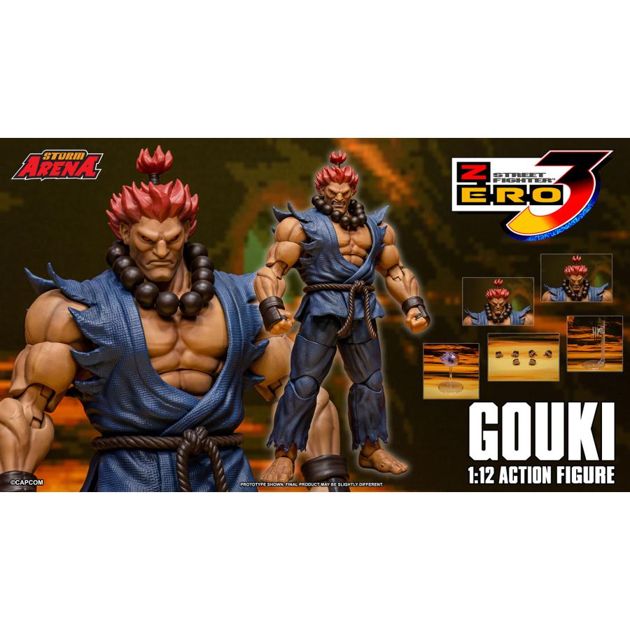 美品 ストームコレクティブルズ　ストリートファイターⅤ 豪鬼 ARCADE ストリートファイターV アクションフィギュア 真 豪鬼 SDCC2018限定