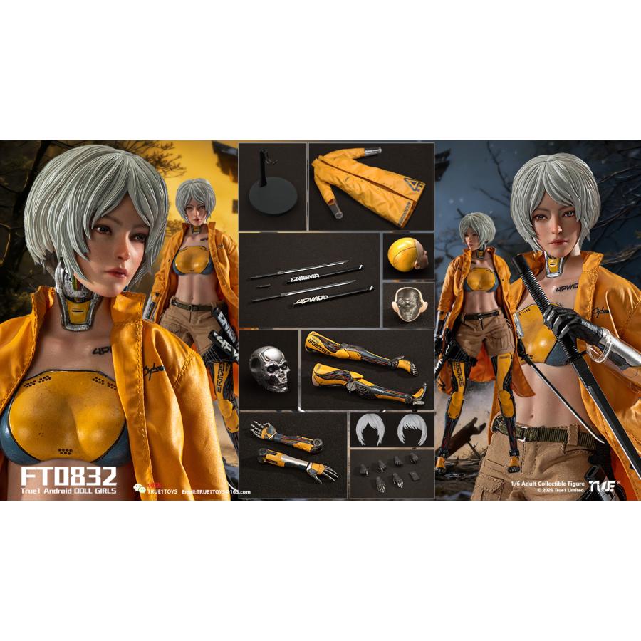 送料無料◆(代引不可)トゥルーワントイズ 1/6スケール アクションフィギュア アンドロイド・ビル ホワイトヘア FT0832W 【9月予約】_1