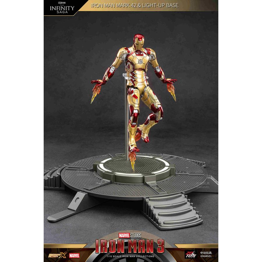 ZD TOYS アイアンマン MK42＆ライトアップスタンドセット (7インチ X