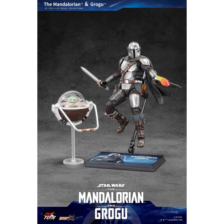 ZD TOYS スター・ウォーズ アクションフィギュア マンダロリアン