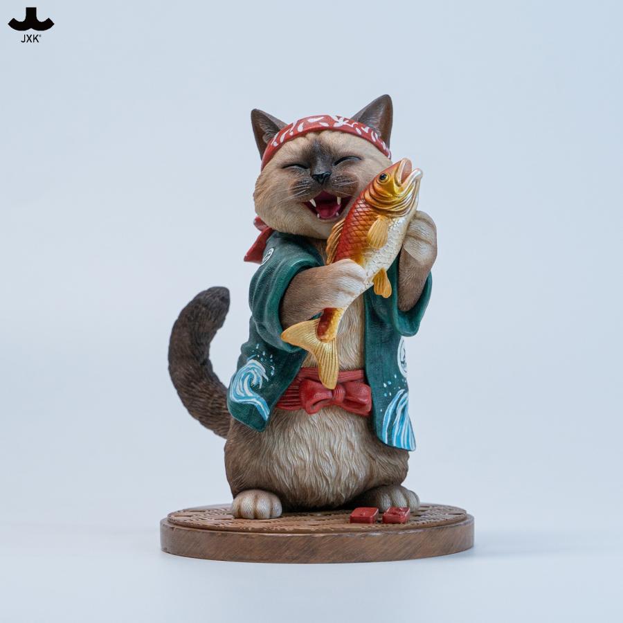 猫おやじ様 送料無料◇ 鯛抱え猫親分 B JXK368B フィギュア JXKスタジオ 【9月予約