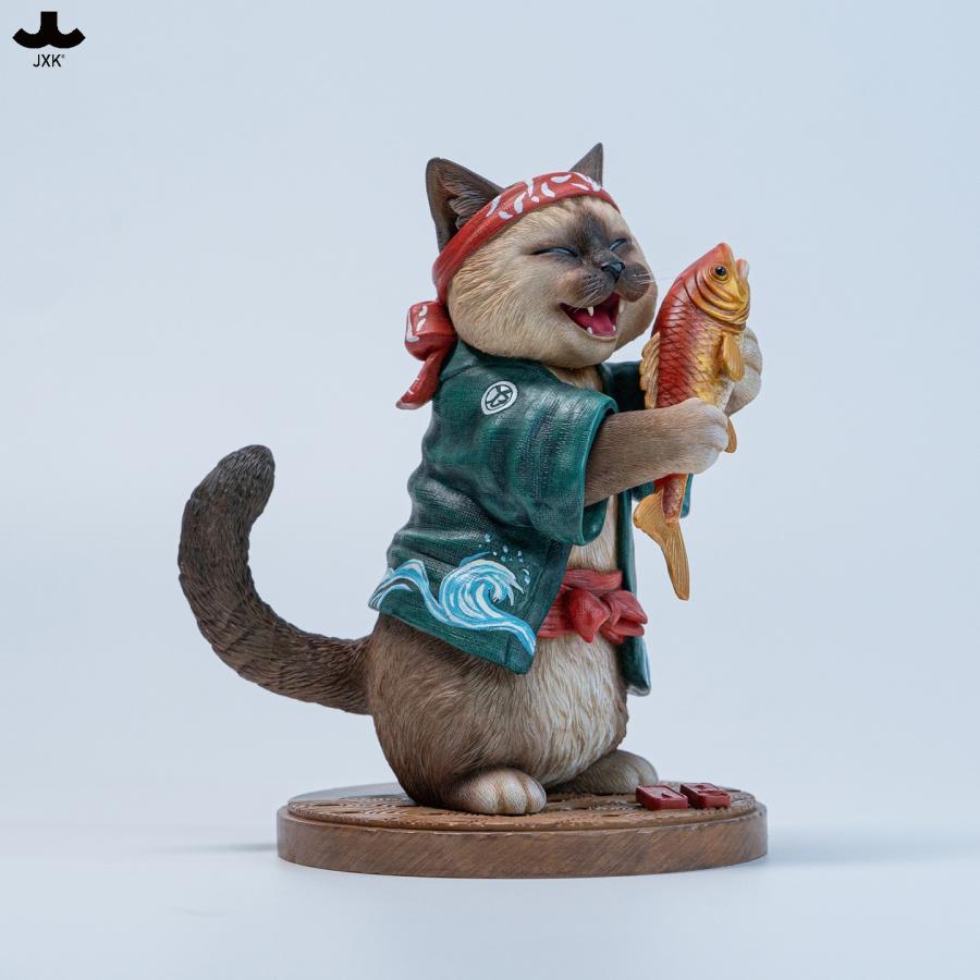 送料無料◇ 鯛抱え猫親分 B JXK368B フィギュア JXKスタジオ 【9月予約