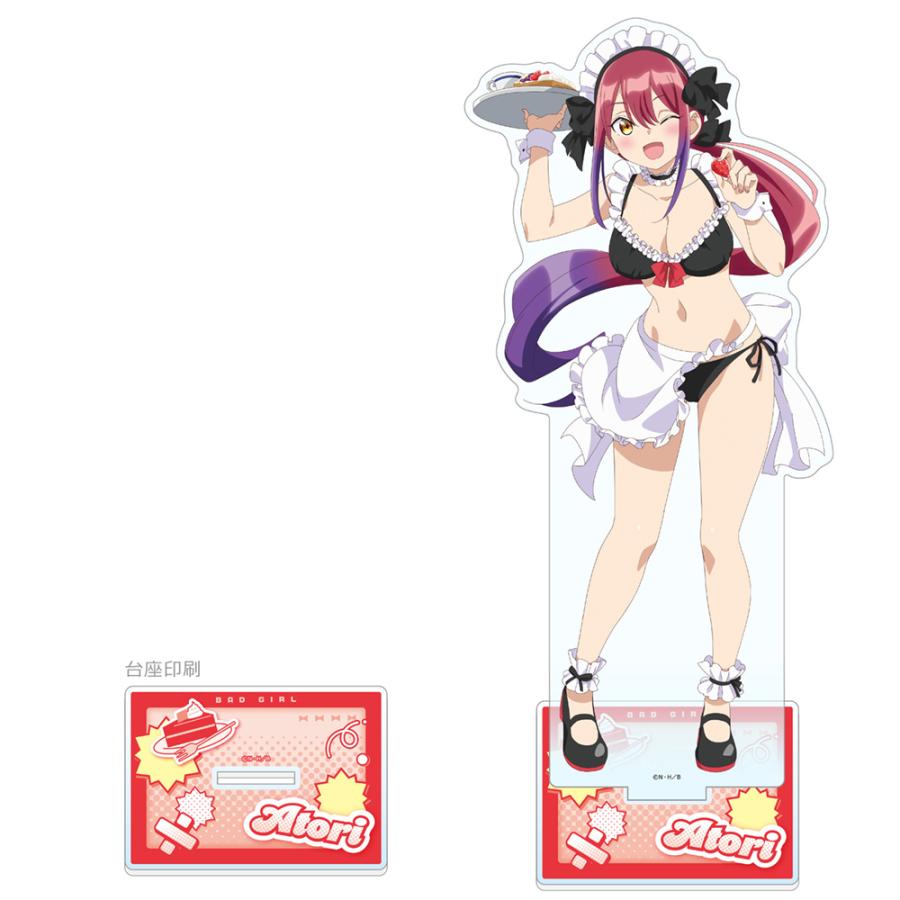 送料無料◇ばっどがーる 描き下ろし特大アクリルスタンド メイド水着