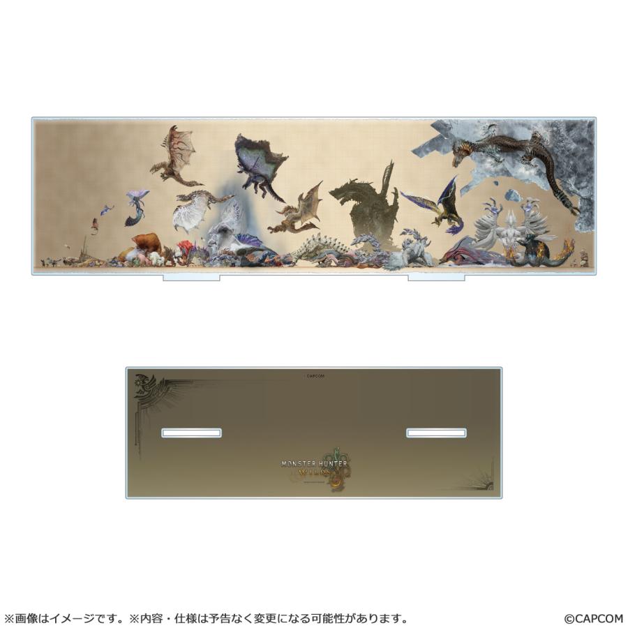 カプコン モンスターハンターワイルズ モンスター比較図 アクリル