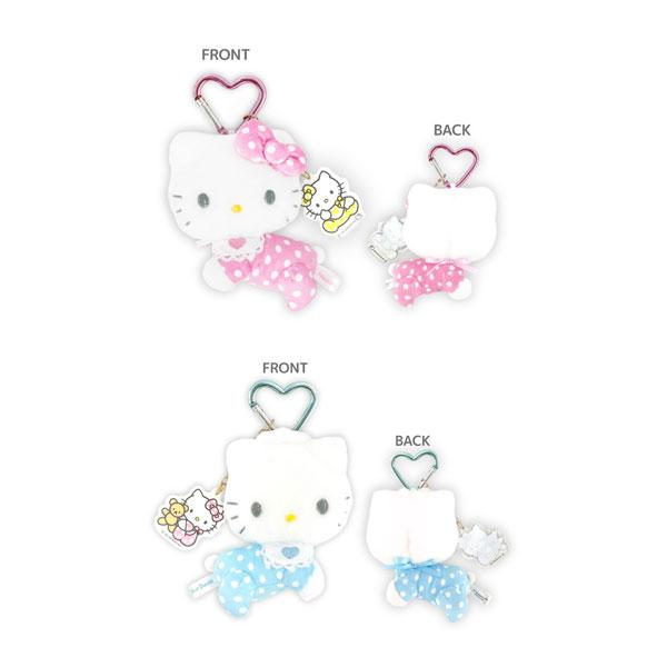 送料無料◇Hello Kitty Lovely Babies カラビナ付きBABYマスコット 2種