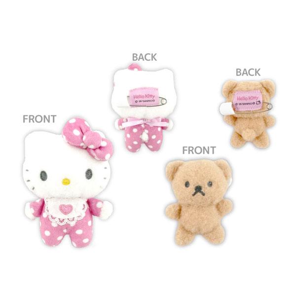 送料無料◇Hello Kitty Lovely Babies ぬいぐるみブローチセット