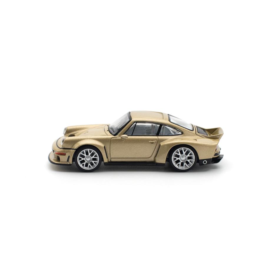 POP RACE 1/64 SINGER DLS TURBO (ROAD) - GOLD ミニカー PR640132
