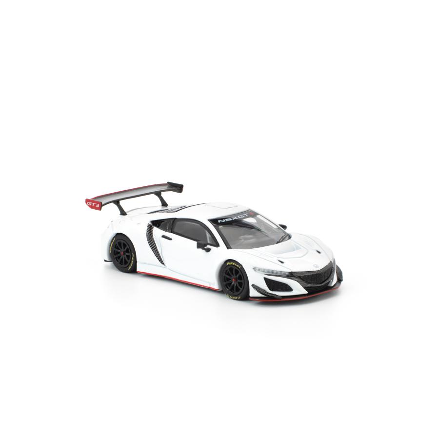 POP RACE 1/64 ホンダ NSX GT3 EVO22 - ホワイト ミニカー