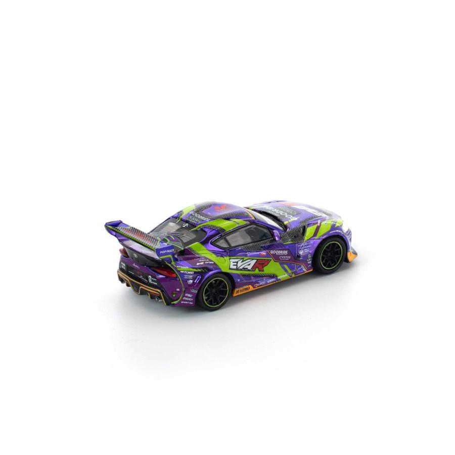 POP RACE 1/64 エヴァRT初号機 GOODRIDE PANDEM GRスープラ ミニカー