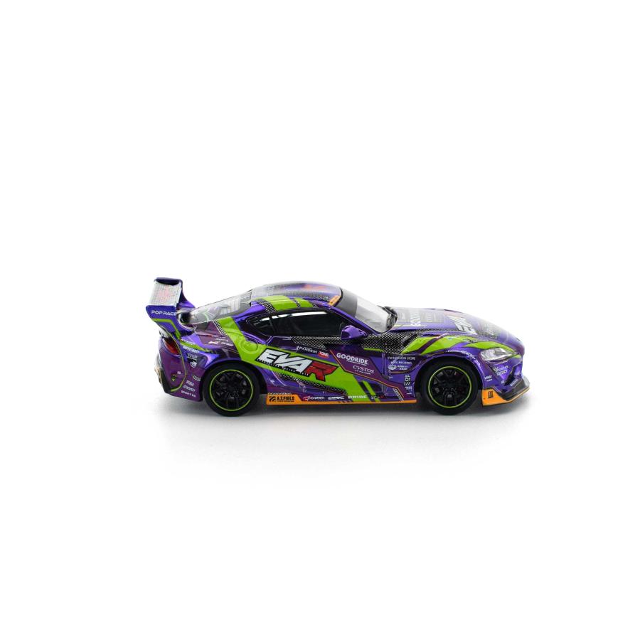 POP RACE 1/64 エヴァRT初号機 GOODRIDE PANDEM GRスープラ ミニカー