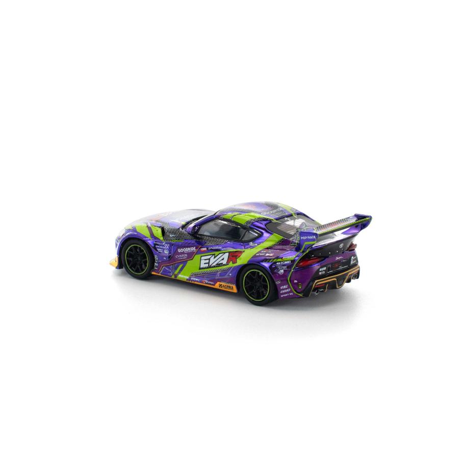 POP RACE 1/64 エヴァRT初号機 GOODRIDE PANDEM GRスープラ ミニカー