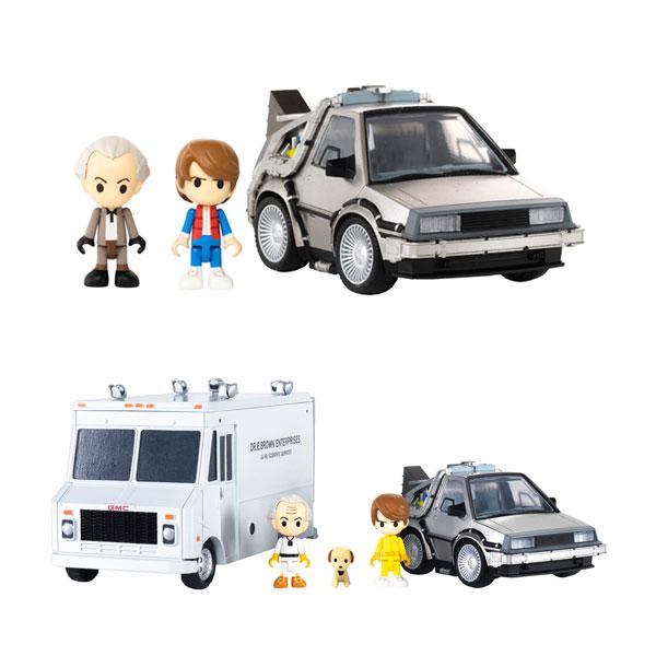 送料無料◆Qビレッジ QV-01/QV-04 バック・トゥ・ザ・フューチャー 2種セット (タイムマシン (Part1)/タイムマシン (Part1) DXセット) 【2月予約】 の商品画像