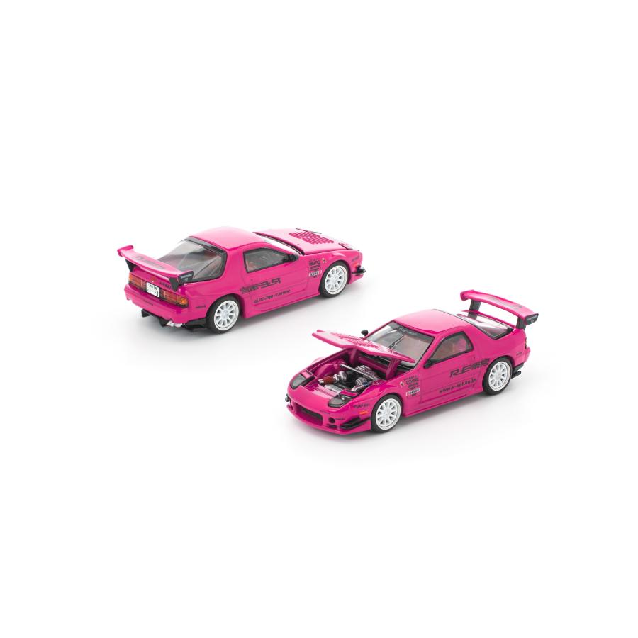 ポップレース1/64 RX-7 FC3S RE雨宮 MDX限定 POP RACE x Enigma 1/64 MAZDA RX7 (FC3S) RE-AMEMIYA PINK 1/64