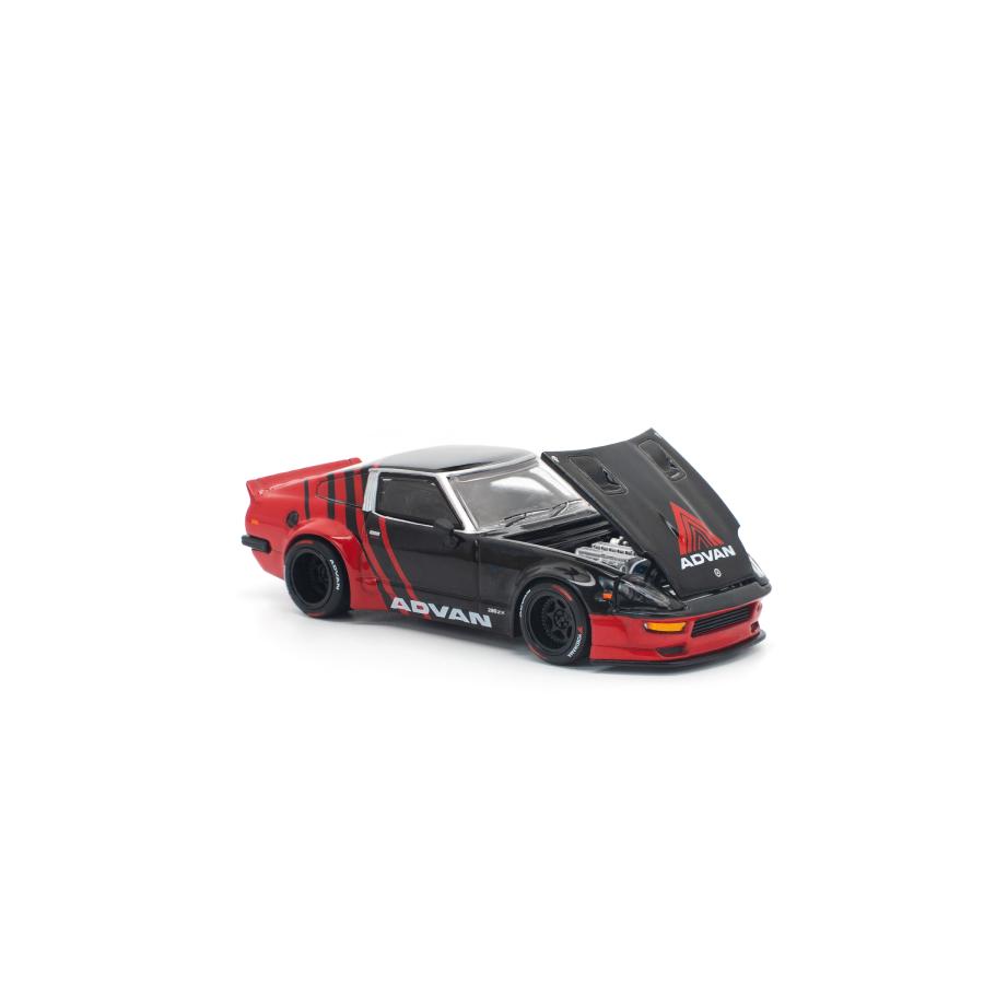 POP RACE 1/64 パンデム 280ZX アドバン ミニカー PR640335 【1