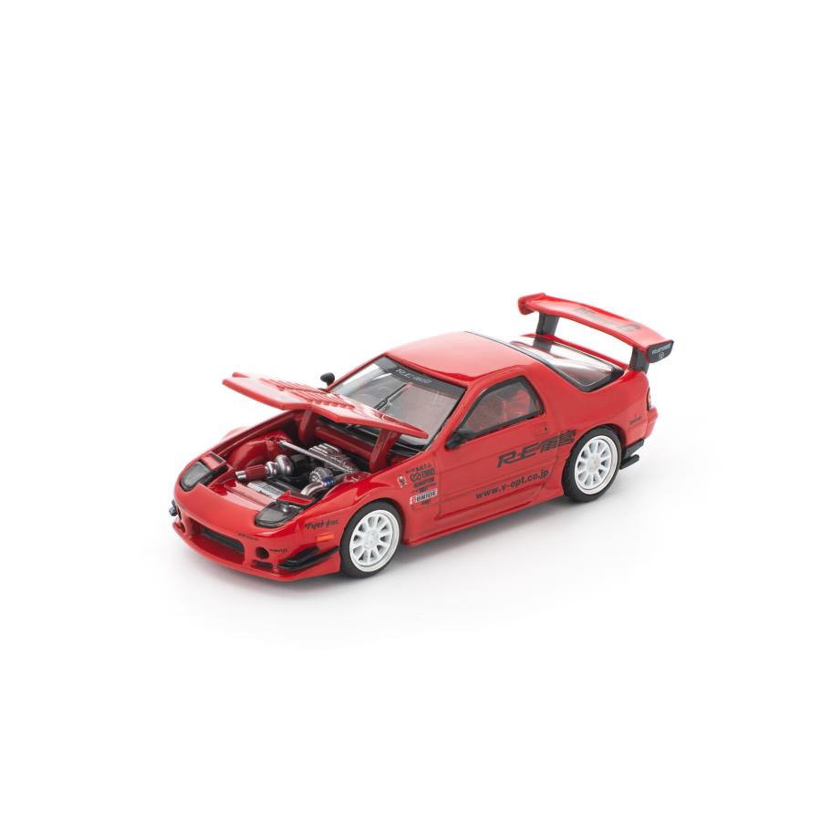 POP RACE 1/64 マツダ RX-7（FC3S）RE雨宮 レッド ミニカー PR640343