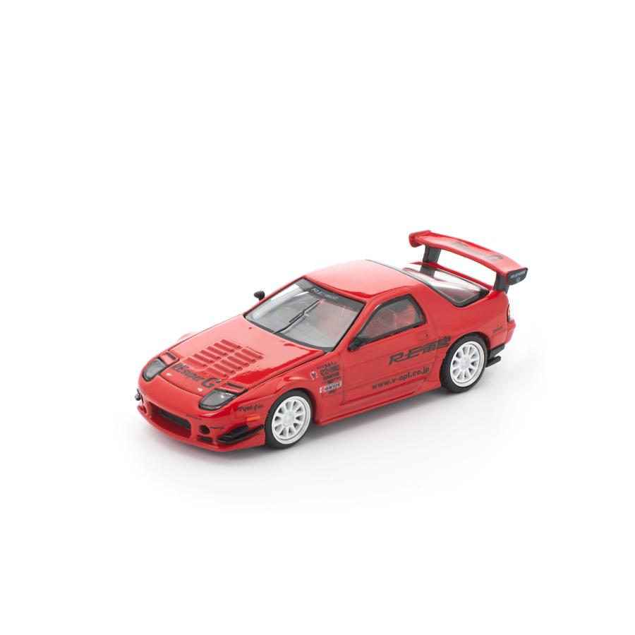 POP RACE 1/64 マツダ RX-7（FC3S）RE雨宮 レッド ミニカー PR640343